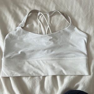 Lulu Lemon White Sports Bra